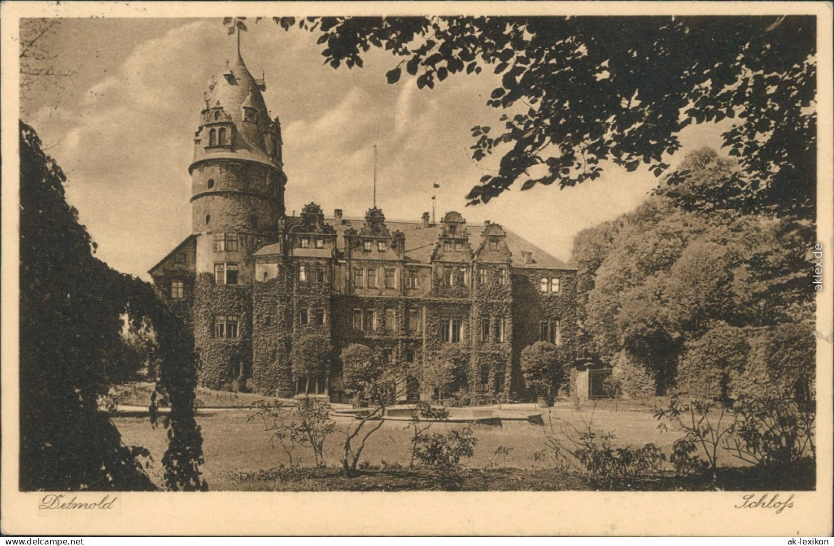 Ansichtskarte Detmold Schloss 1936 - Detmold
