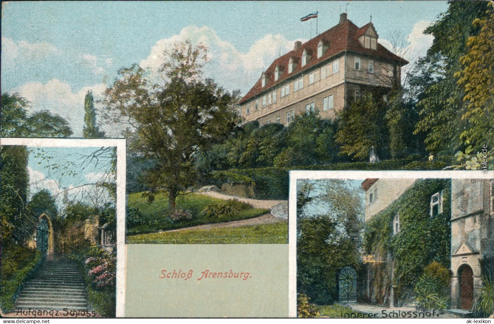 Ansichtskarte Steinbergen-Rinteln Schloss Arensburg 1910 - Rinteln