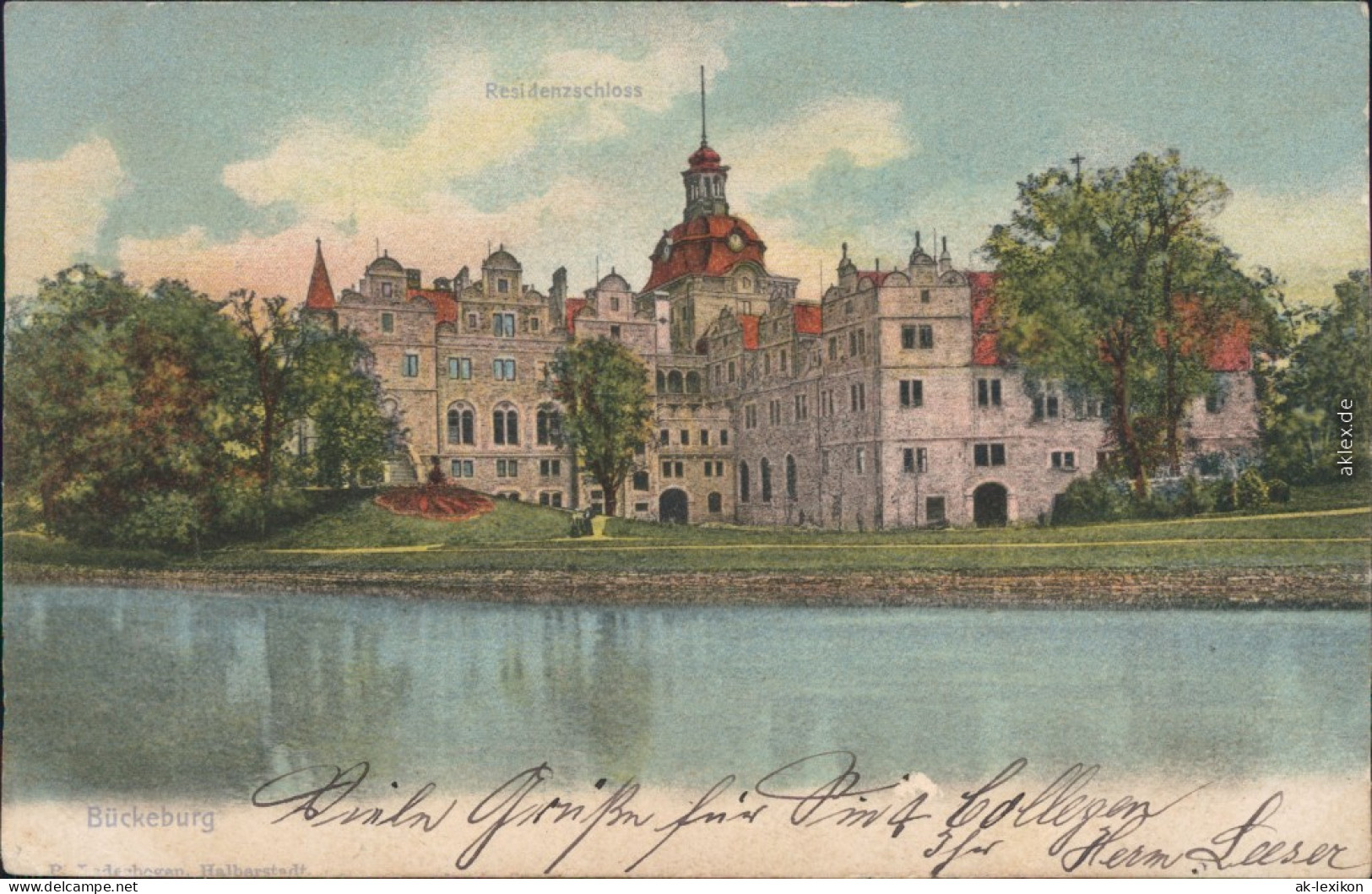 Ansichtskarte Bückeburg Fürstliches Schloss 1902 - Bückeburg