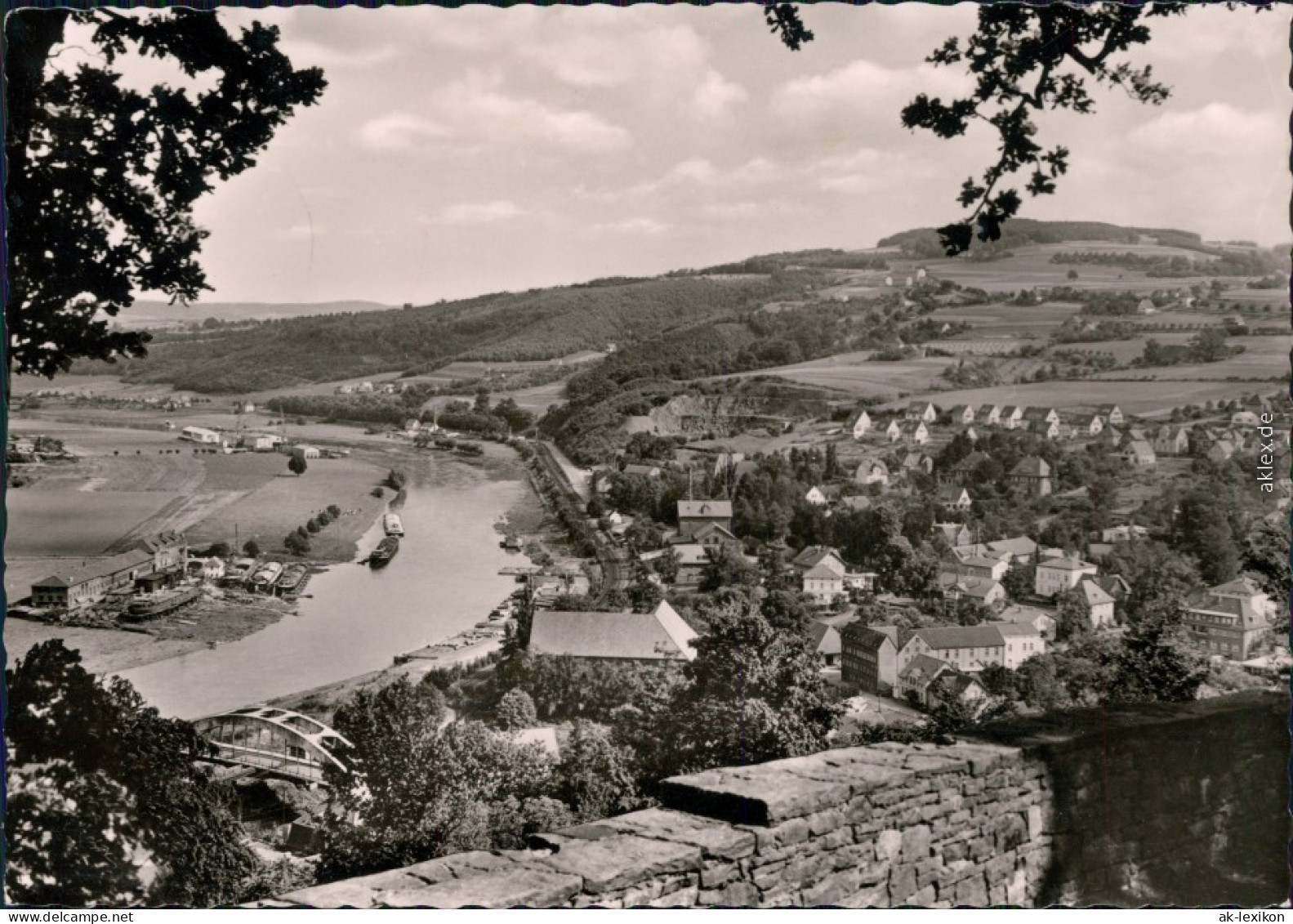 Vlotho Blick Ins Wesertal - Panorama 1960 - Vlotho