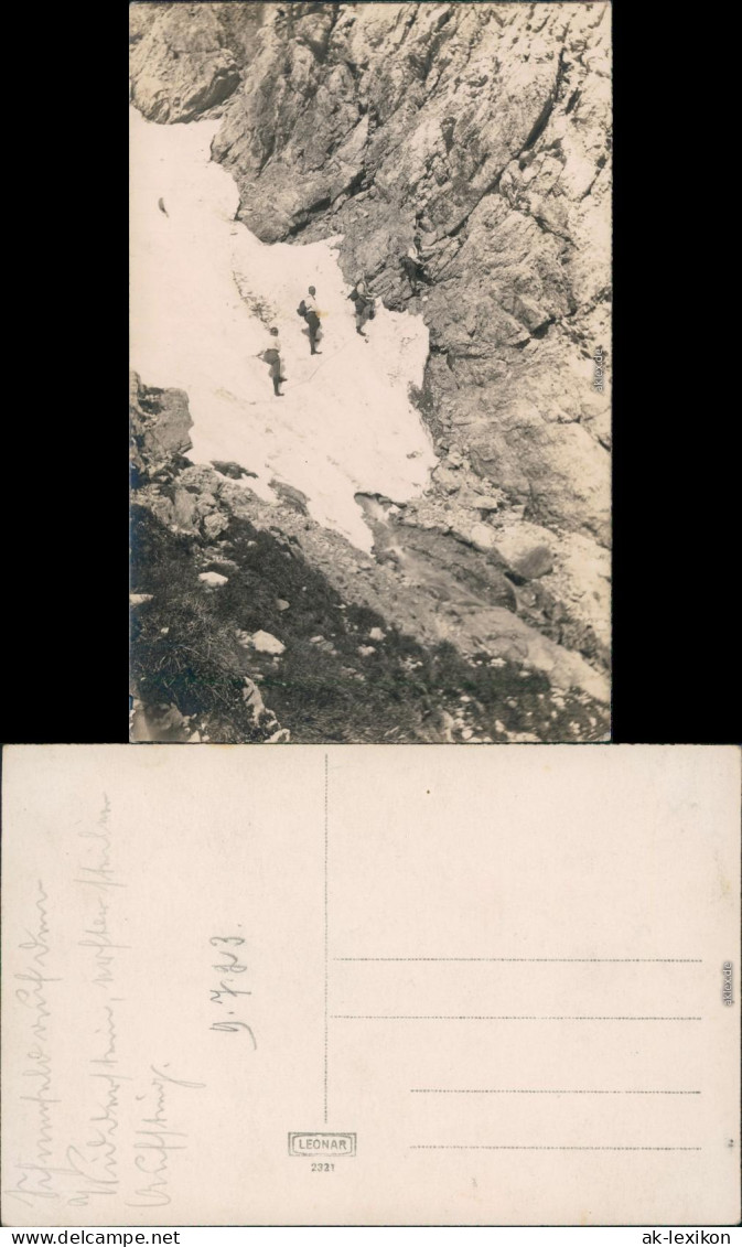 Ansichtskarte  Bergsteiger Alpen 2  1923 - Alpinisme