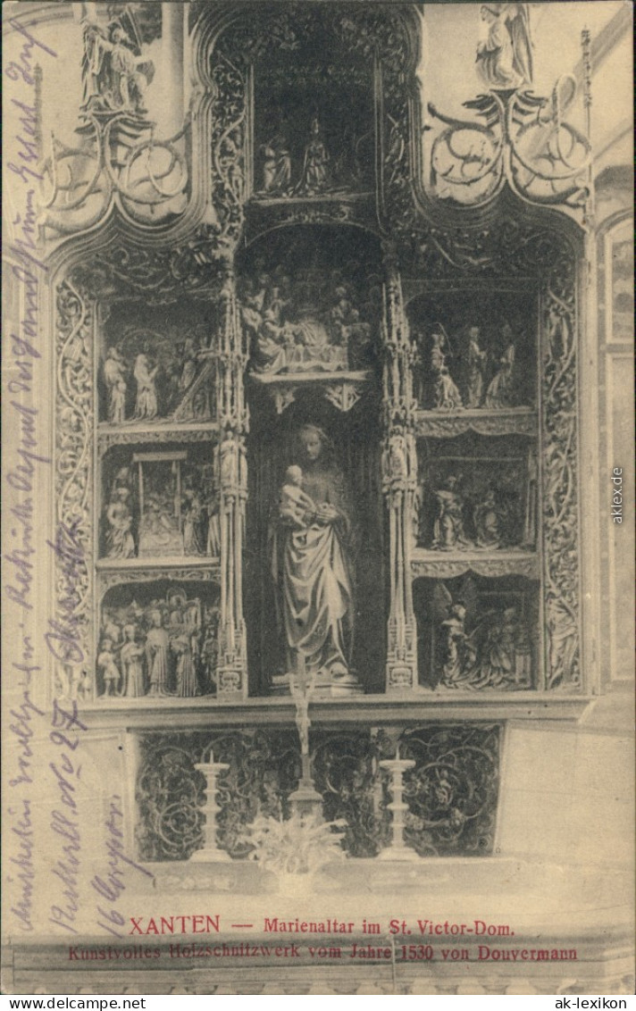 Ansichtskarte Xanten Marienaltar Im St. Victor Dom 1915 - Xanten