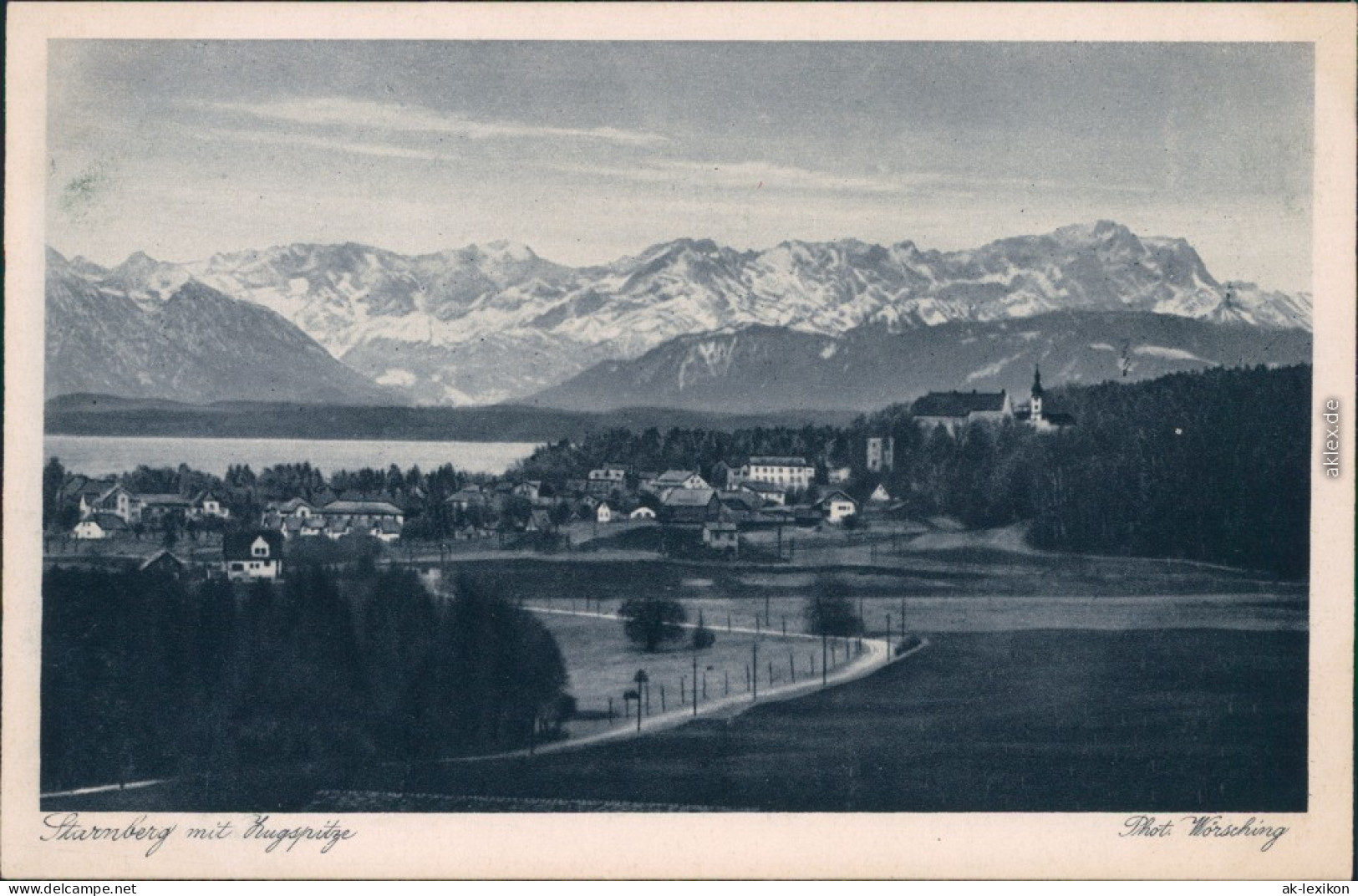 Ansichtskarte Starnberg Starnberg Mit Zugspitze 1924 - Starnberg