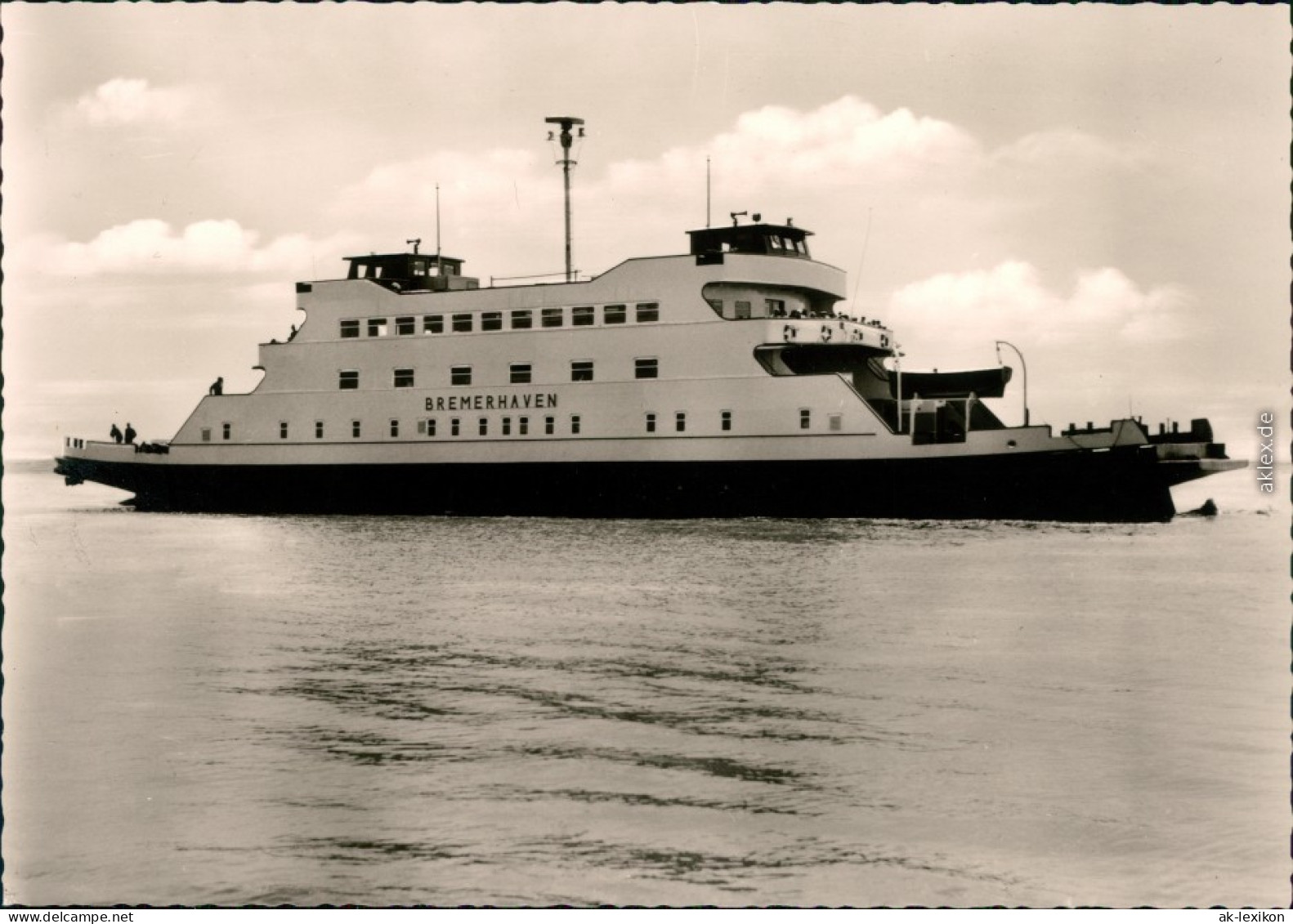 Ansichtskarte  Fähre "Bremerhaven" 1965 - Ferries