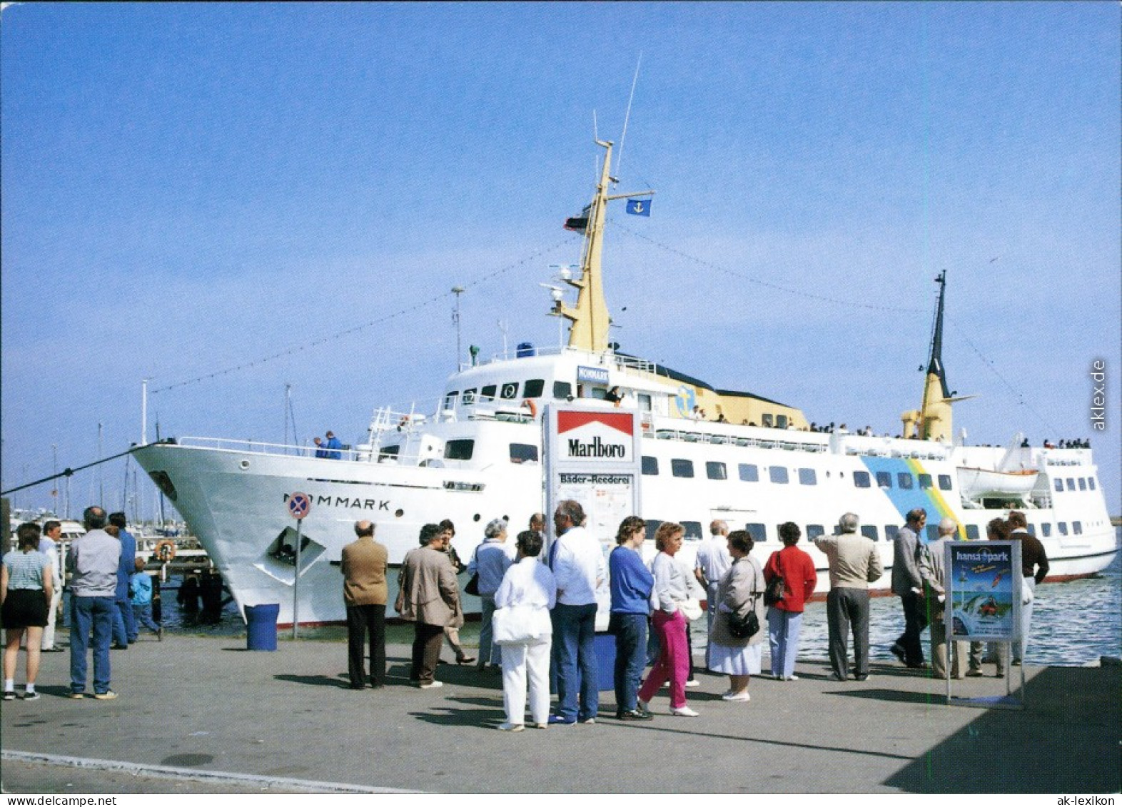 Ansichtskarte  Fährschiff MS "Monmark" 1980 - Ferries