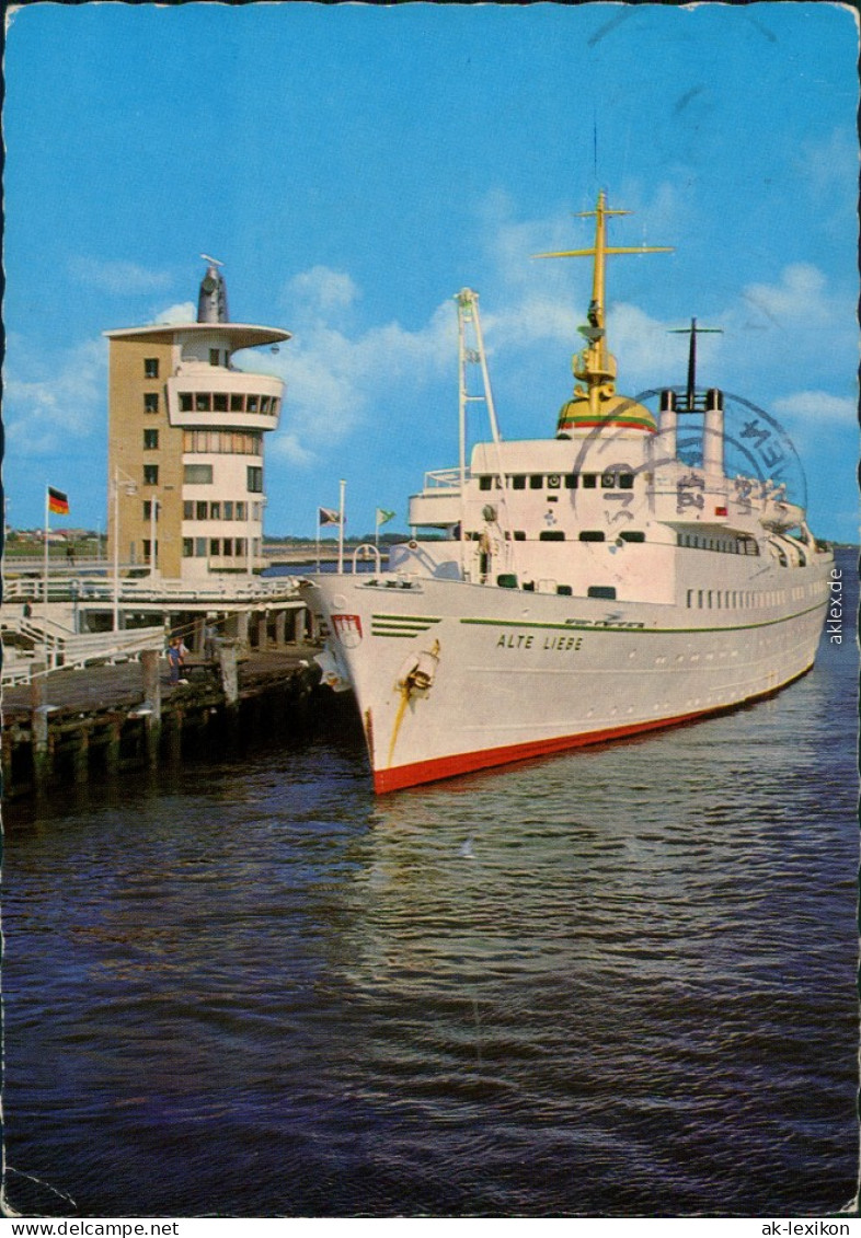 Ansichtskarte Cuxhaven Seebäderschiff Am Alten Hafen 1967 - Cuxhaven