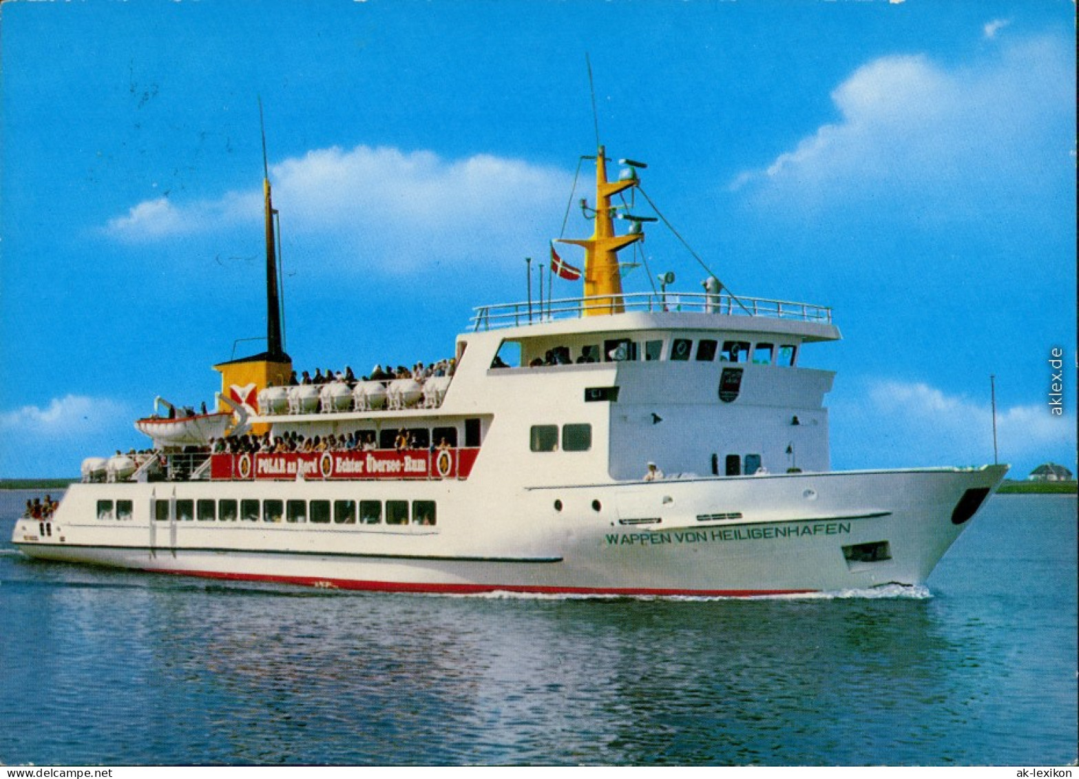 Ansichtskarte  Fährschiff "Wappen Von Heiligenhafen" 1974 - Ferries