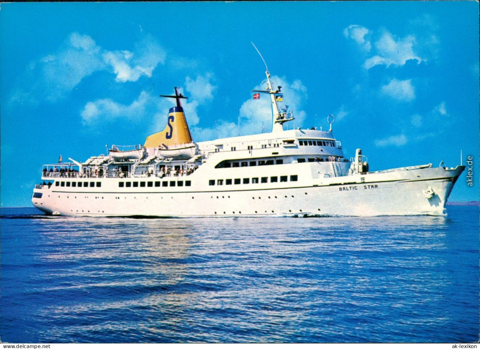 Ansichtskarte  Fährschiff MS "Baltic Star" 1989 - Ferries