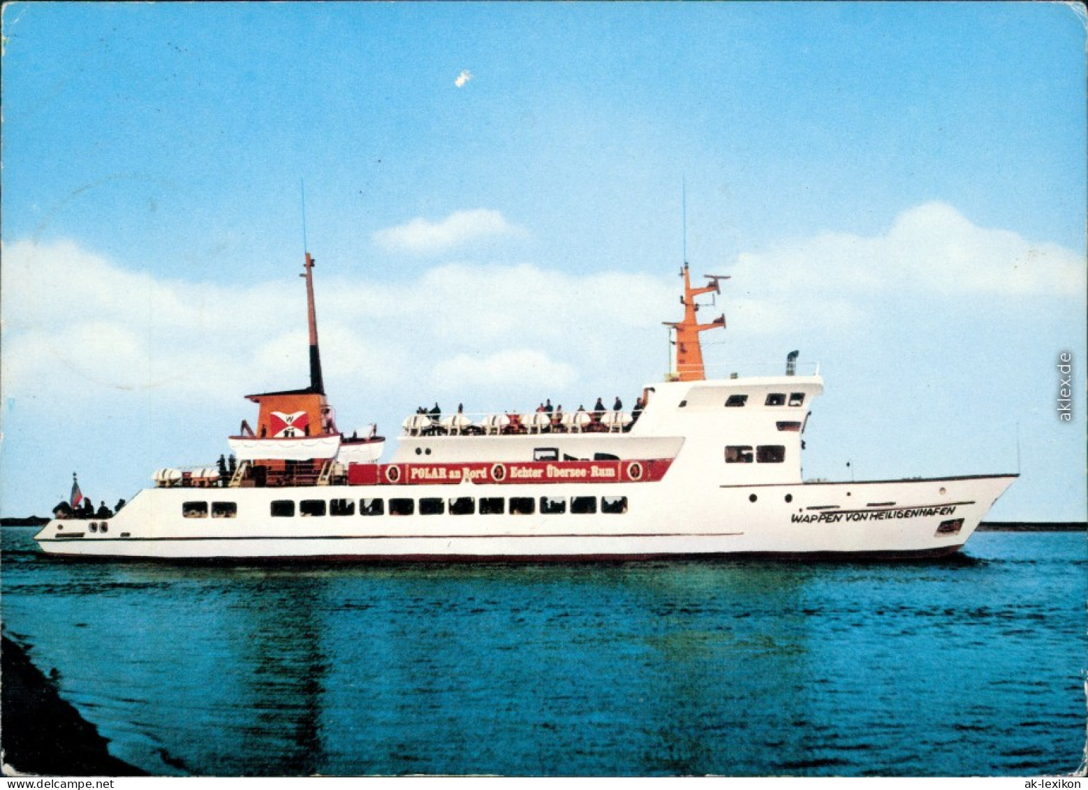 Ansichtskarte  Fährschiff "Wappen Von Heiligenhafen" 1974 - Ferries