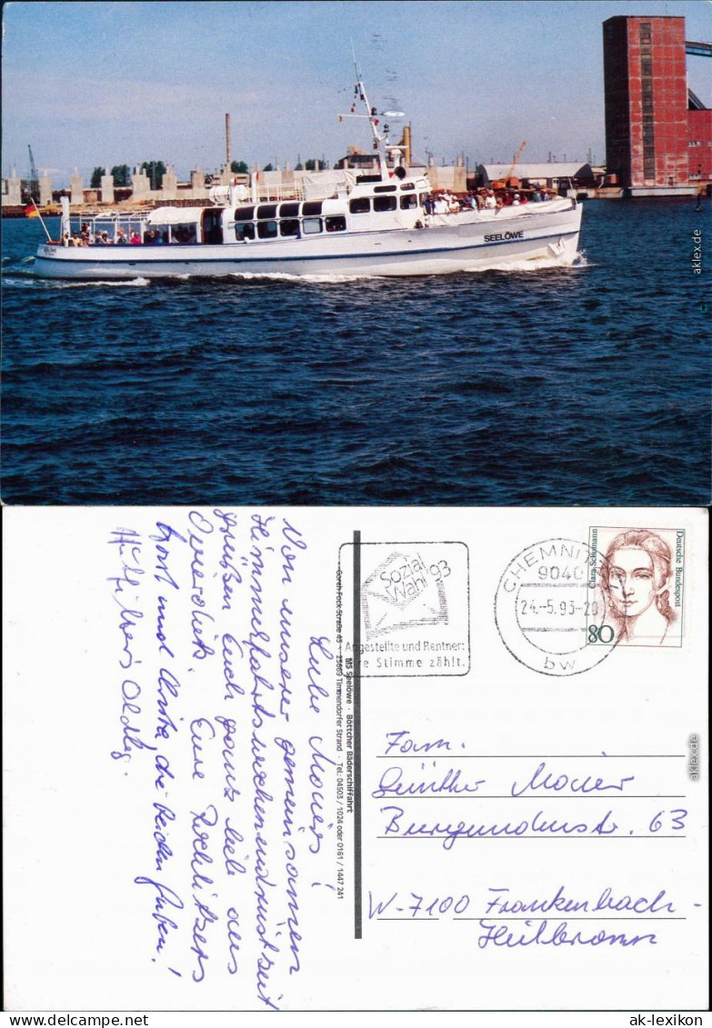 Ansichtskarte  Schiff "Seelöwe" 1993 - Traghetti