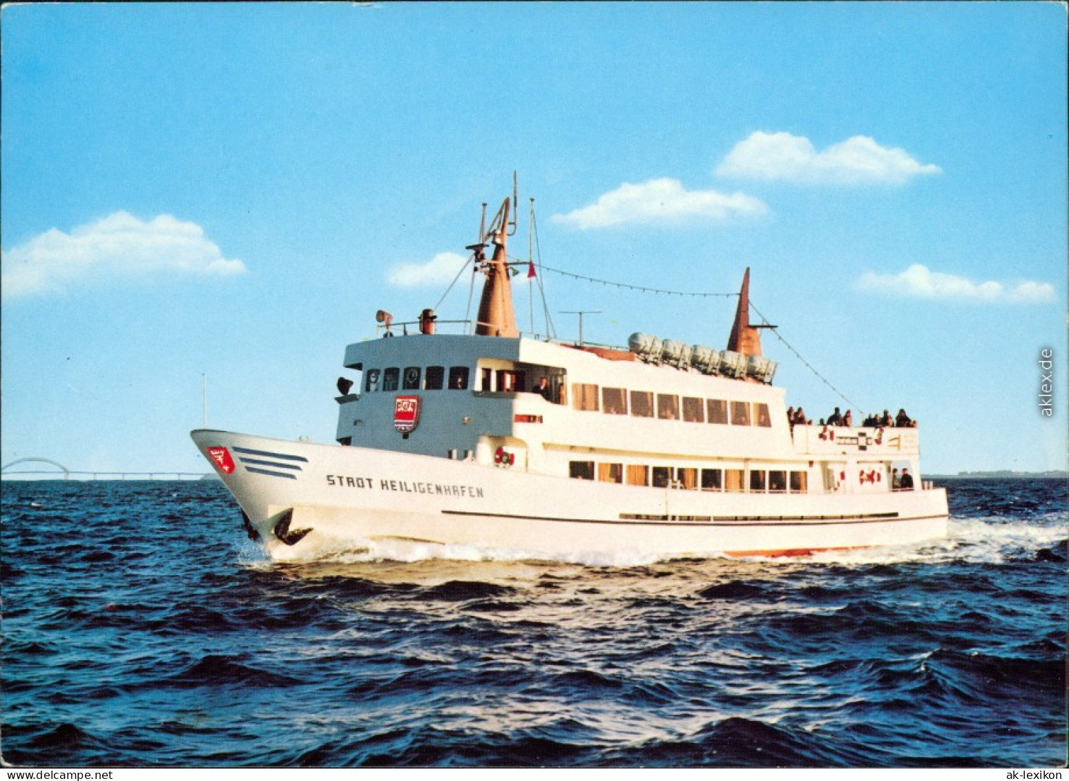 Ansichtskarte  Fähre "Stadt Heiligenhafen" 1985 - Ferries