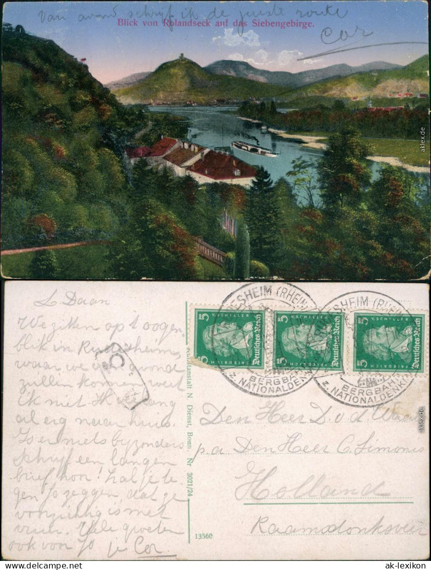 Rolandseck-Remagen Blick Vom Rolandseck Auf Das Siebengebirge 1929  - Remagen