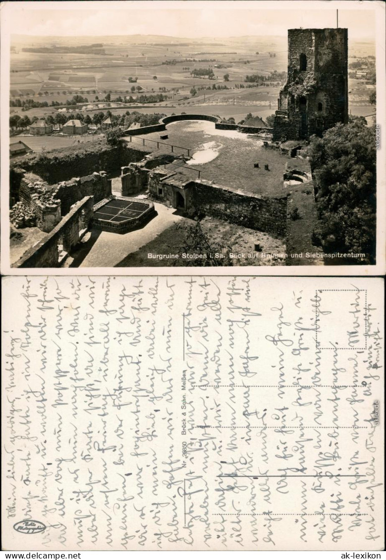 Ansichtskarte Stolpen Burg, Blick Ins Umland 193  - Stolpen