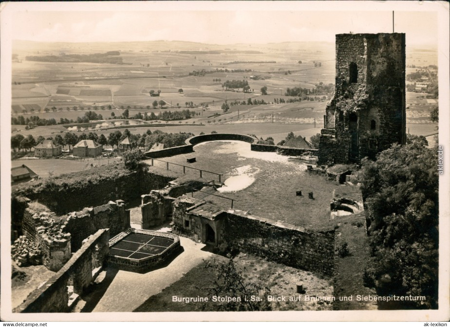 Ansichtskarte Stolpen Burg, Blick Ins Umland 193  - Stolpen