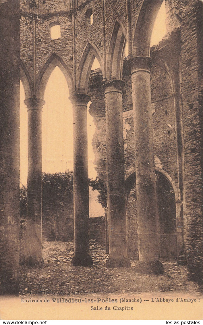 50 VILLEDIEU LES POELES L ABBAYE D HAMBYE - Villedieu