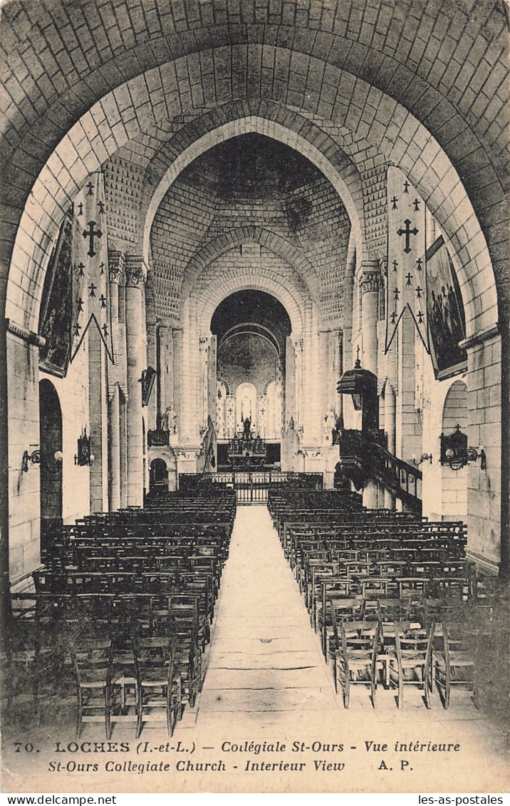 37 LOCHES COLLEGIALE SAINT OURS - Loches