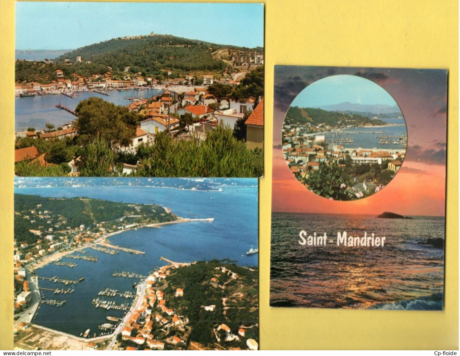 83 - SAINT-MANDRIER. " VUE SUR LA VILLE ", " VUE AÉRIENNE SUR CREUX St-GEORGES " & " SOUVENIR " . 3 CPM - Réf. N°38910 - - Saint-Mandrier-sur-Mer