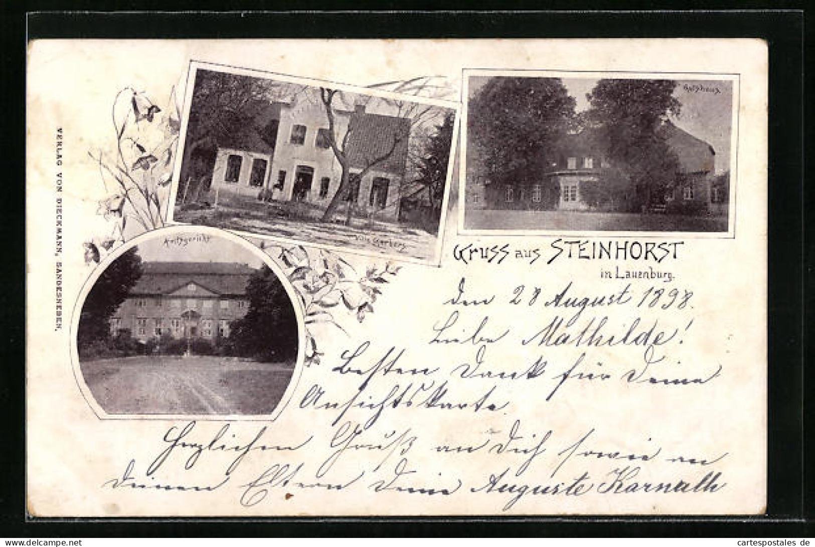 AK Steinhorst In Lauenburg, Villa Karberg, Gutshaus Und Amtsgericht  - Lauenburg