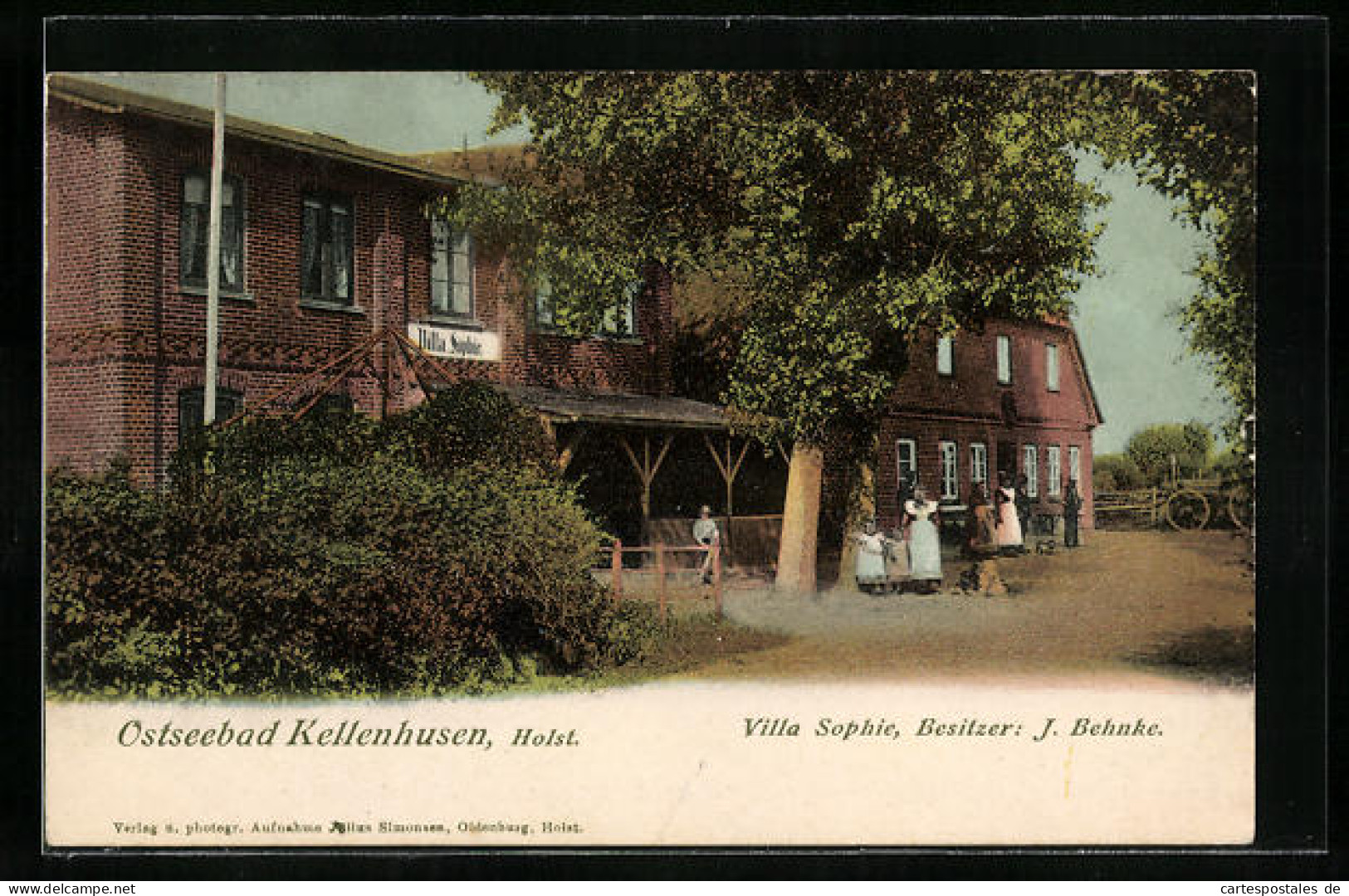 AK Kellenhusen I. Holst., Hotel Villa Sophie Von J. Behnke  - Kellenhusen