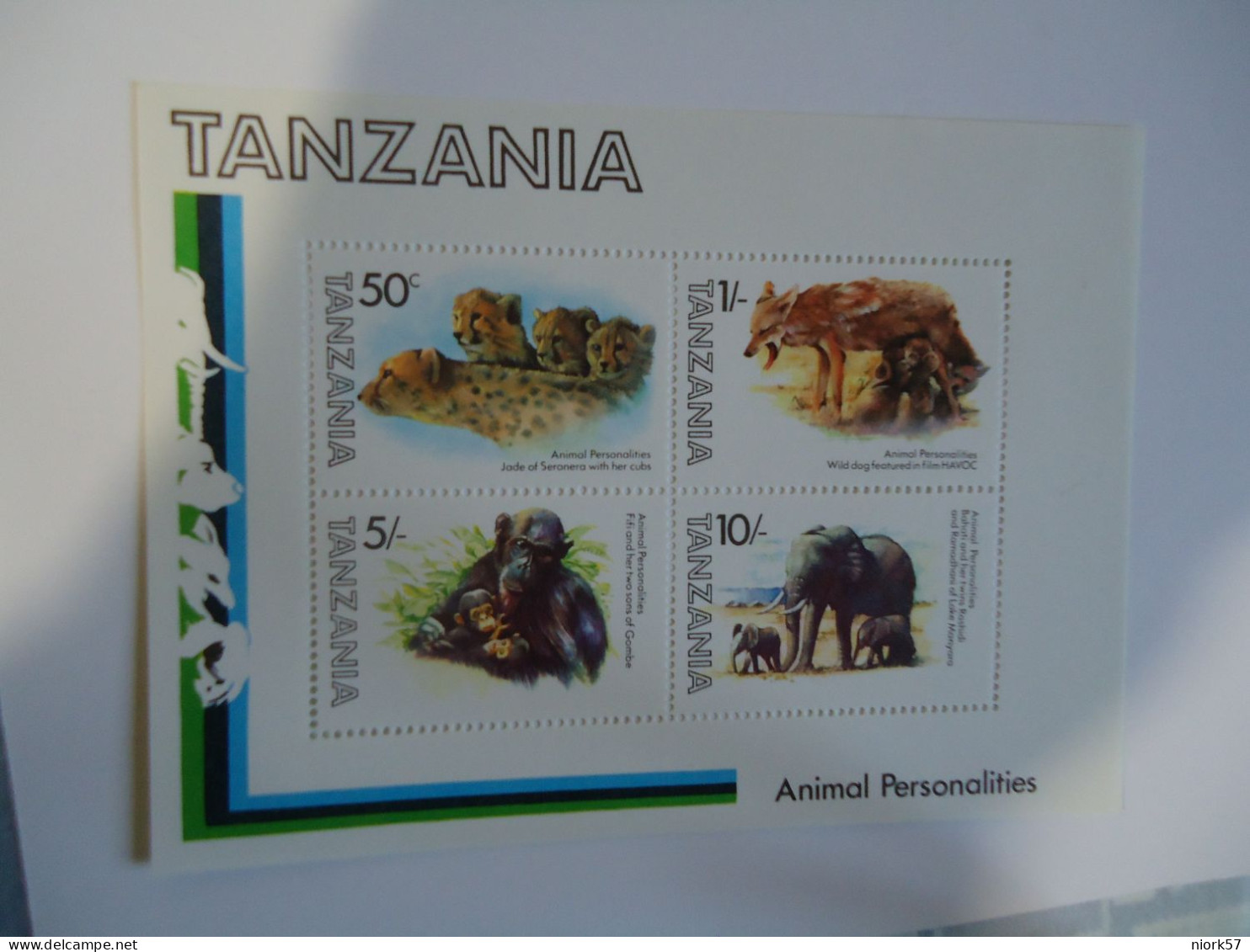 TANZANIA MNH  SHEET  ANIMALS - Elephants