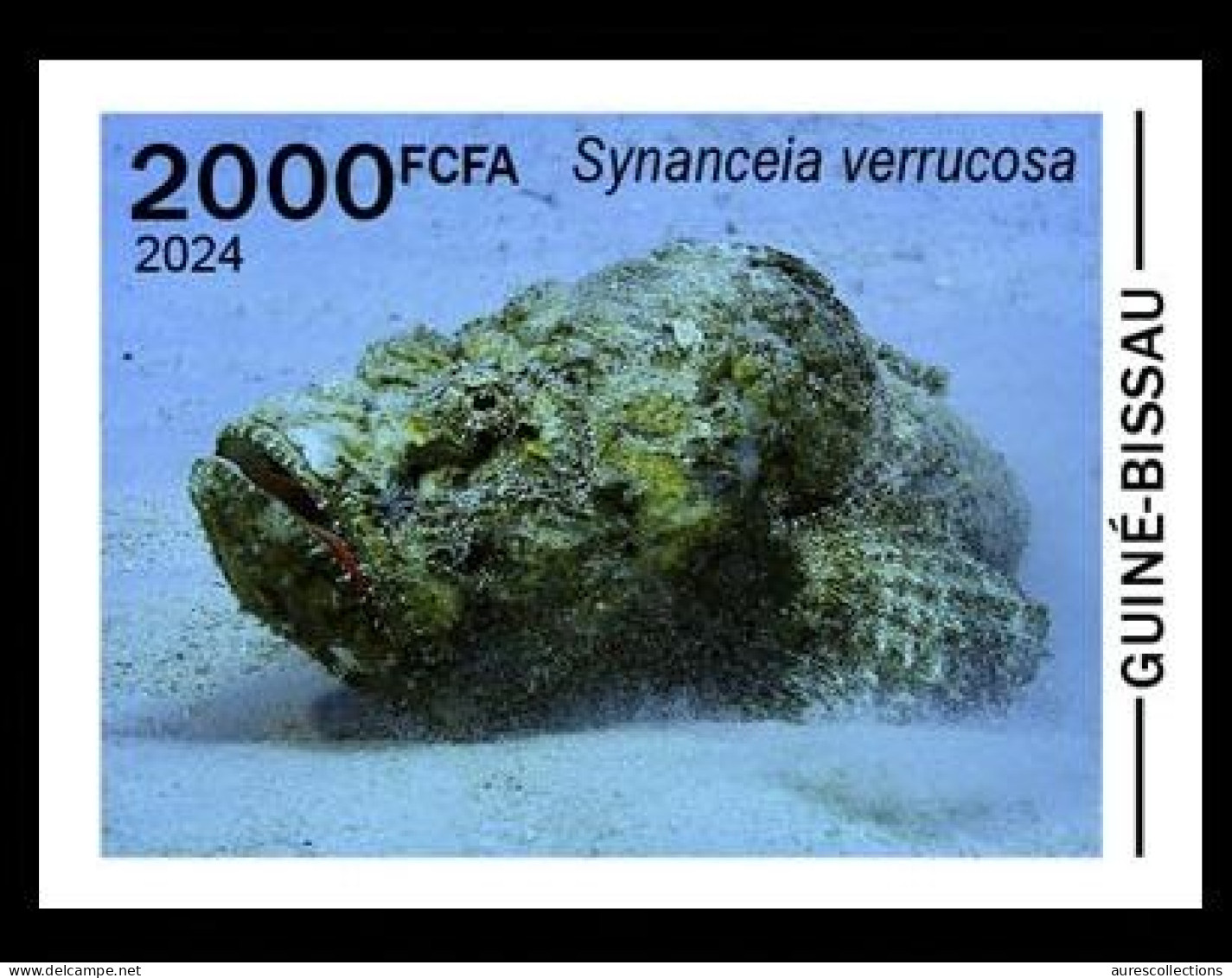 GUINEA BISSAU 2024 IMPERF STAMP 1V - POISONOUS TOXIC VENOMOUS - FISH POISSONS POISSON - MNH - Fishes