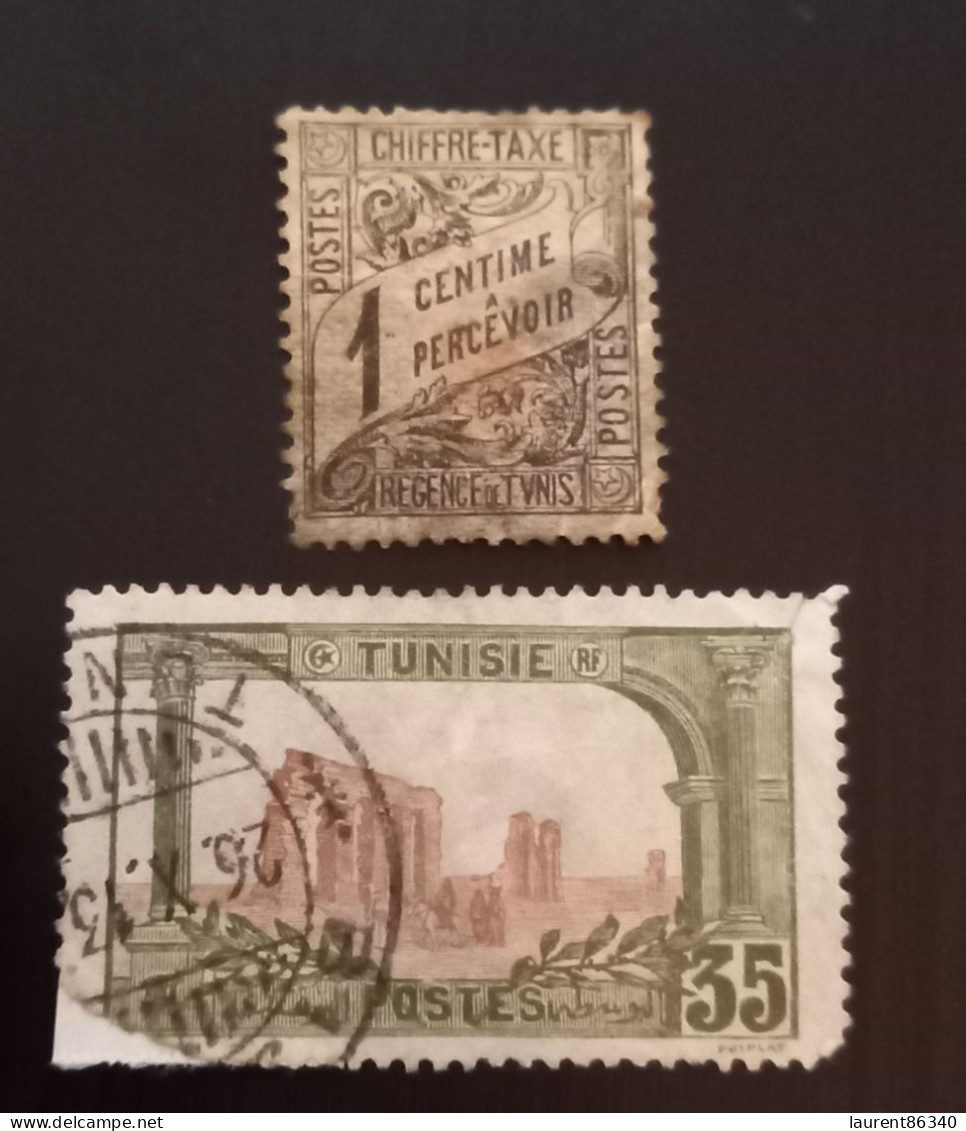 Tunisie 1901 -1903 Postage Due Stamps  & 1906 Aqueduc De Zaghouan - Gebraucht