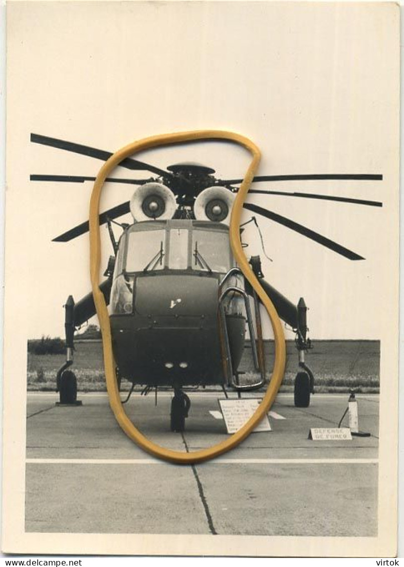 Helikopter -Hélicoptère-Helicopter  : US Army : SIKORSKY CH-54A   (  11 X 8 Cm )   See Scans - Aviation