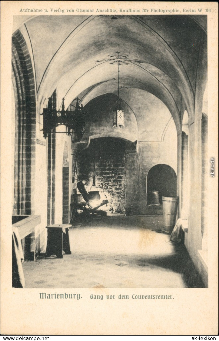 Ansichtskarte Marienburg Malbork Gang Vor Dem Converstionsremter - Burg 1917  - Polonia