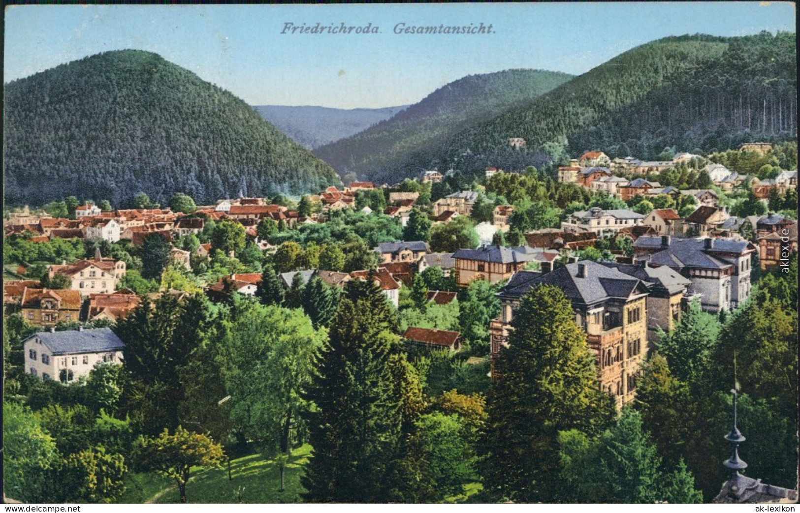 Ansichtskarte Friedrichroda Panorama-Ansicht 1927 - Friedrichroda