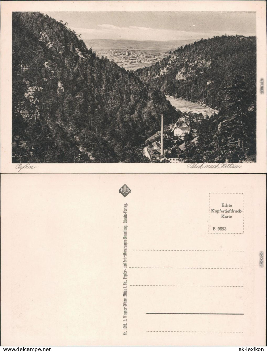 Ansichtskarte Oybin Fabrik - Blick Nach Zittau 1929  - Oybin