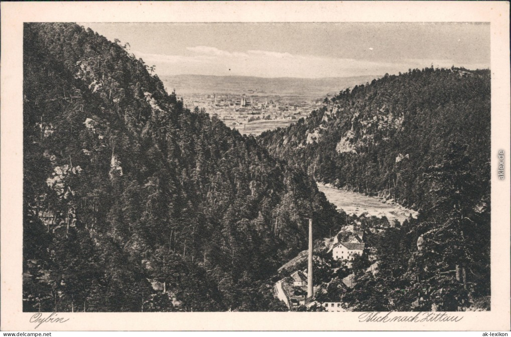 Ansichtskarte Oybin Fabrik - Blick Nach Zittau 1929  - Oybin