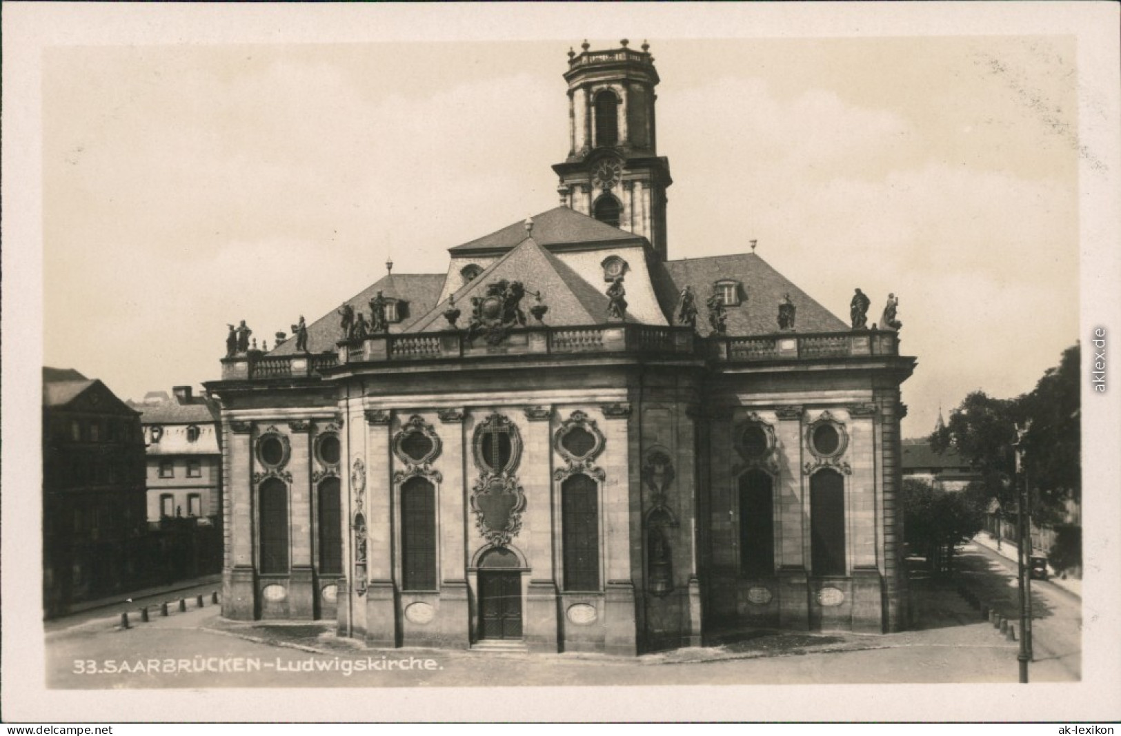 Ansichtskarte Saarbrücken Partie An Der Ludwigskirche 1932  - Saarbruecken