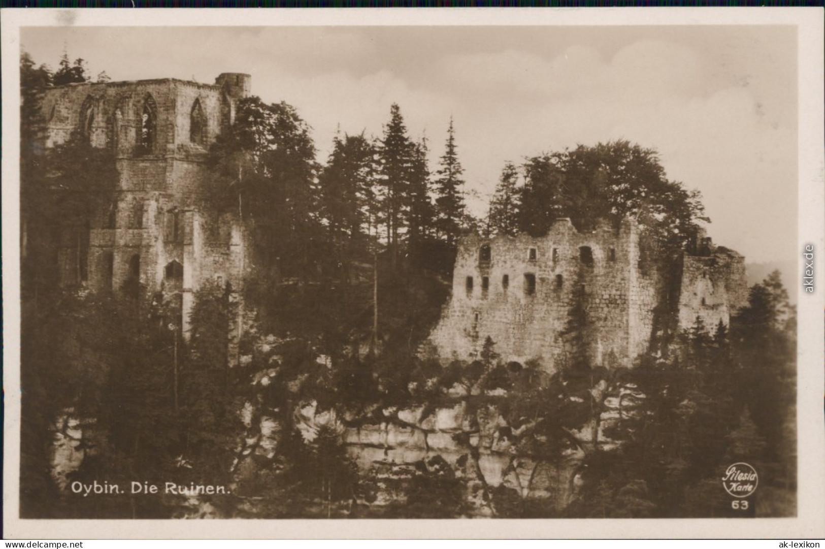 Ansichtskarte Oybin Burg Und Klosterruine 1928  - Oybin