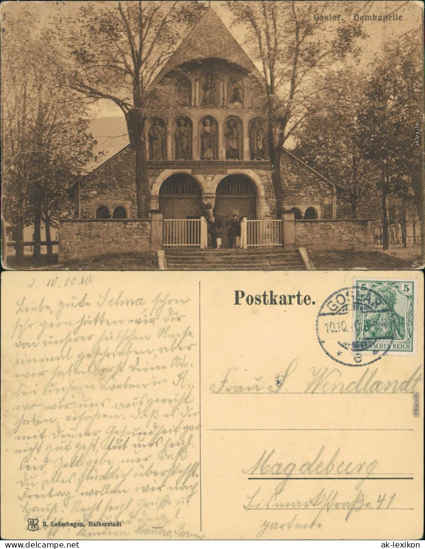 Ansichtskarte Goslar Domkapelle 1910 - Goslar