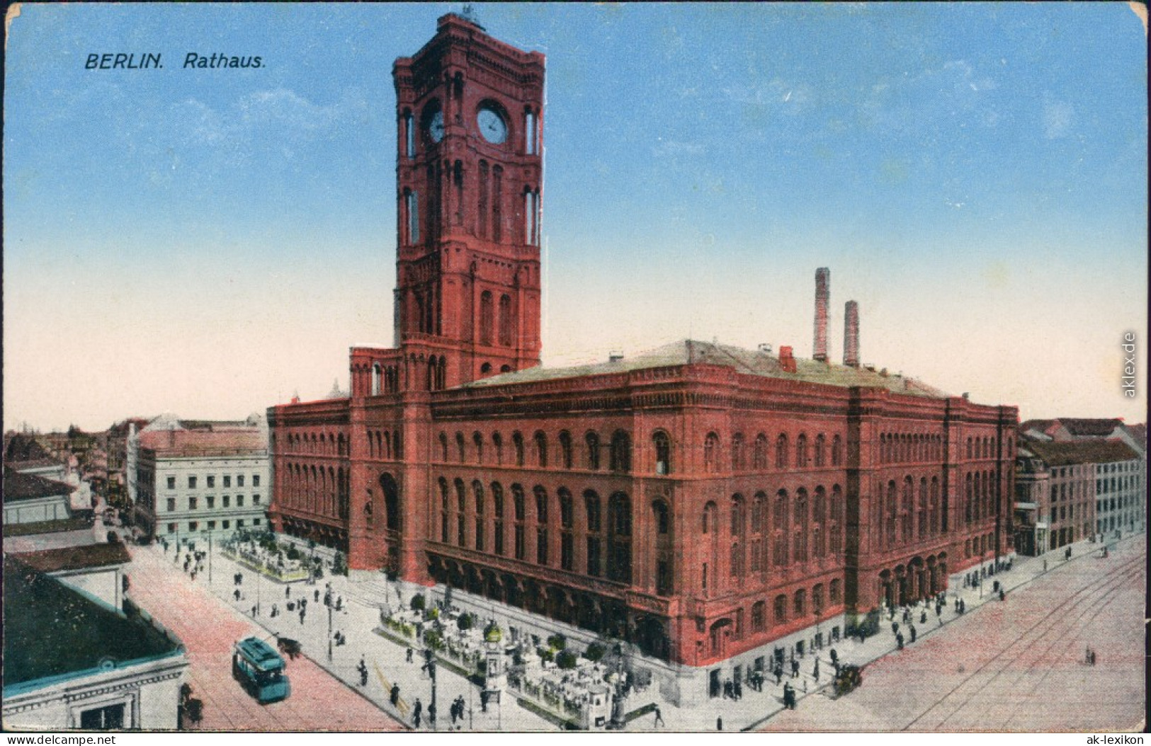 Ansichtskarte Mitte-Berlin Rotes Rathaus 1915 - Mitte