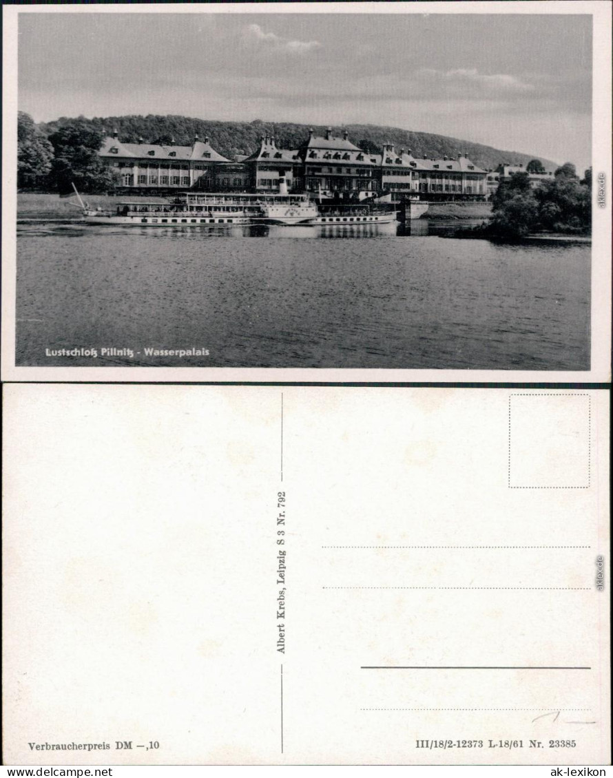 Ansichtskarte Pillnitz Schloss Pillnitz - Wasserpalais 1961 - Pillnitz