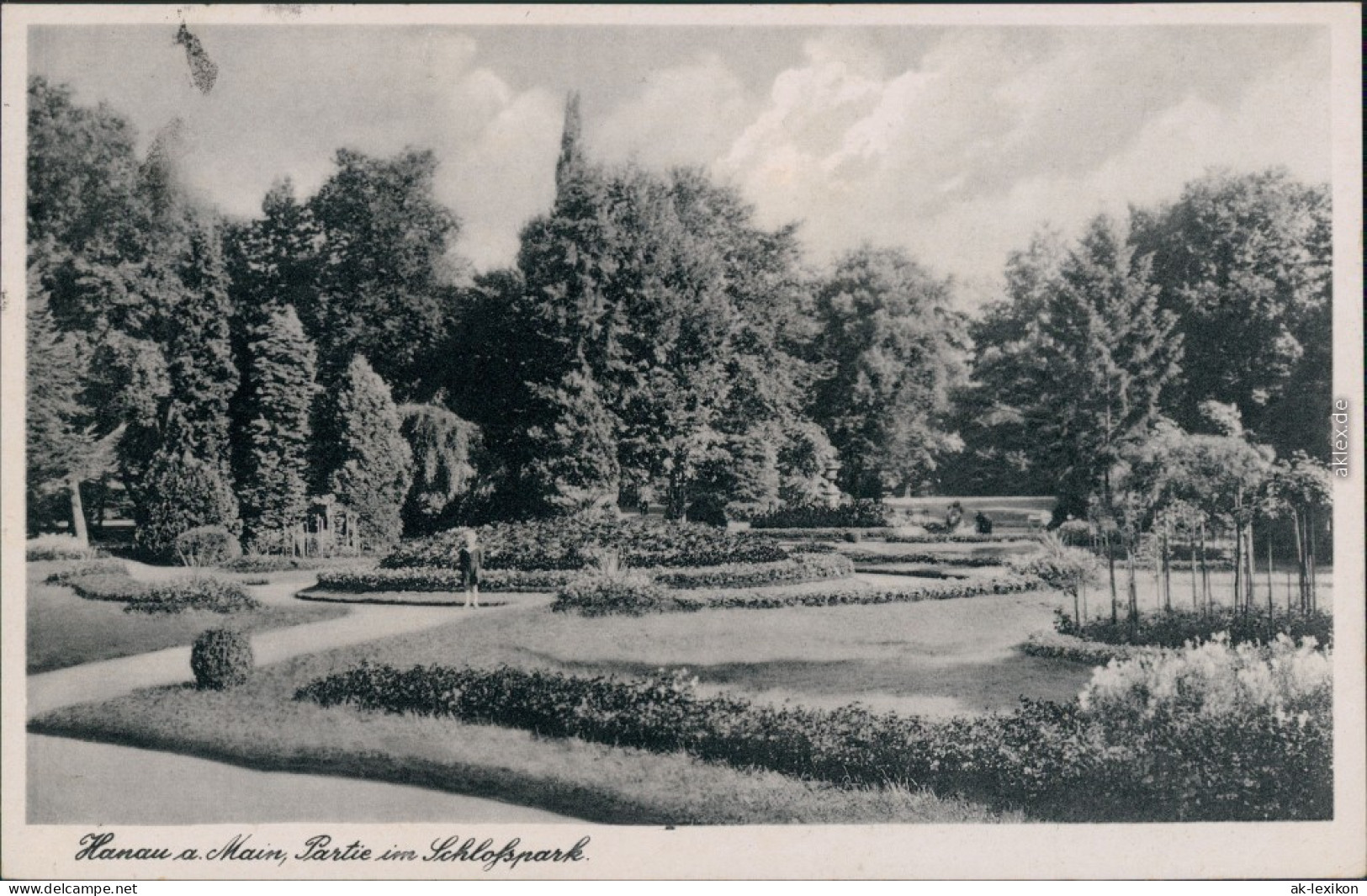 Ansichtskarte Hanau Schlosspark 1941 - Hanau
