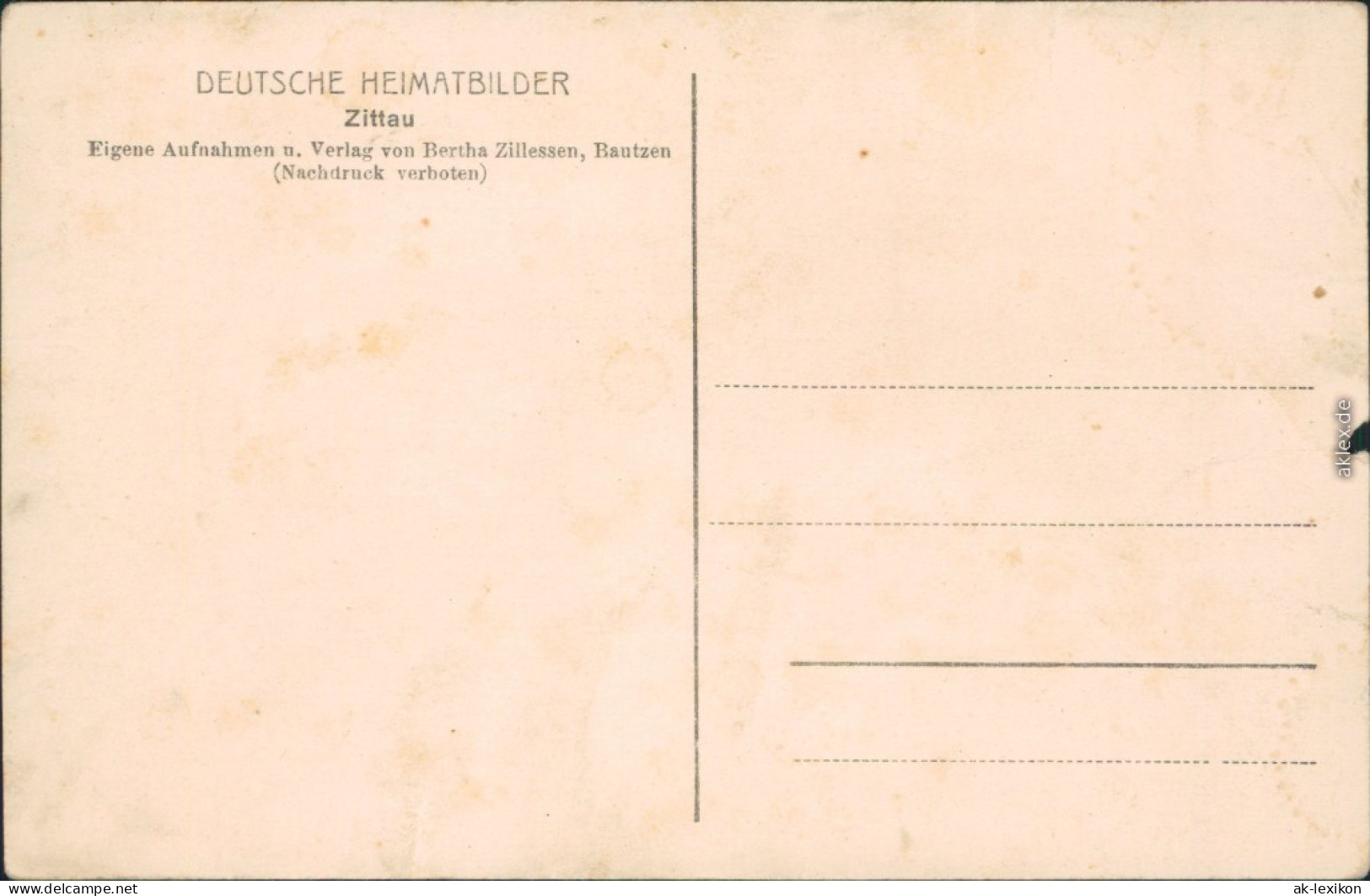 Ansichtskarte Zittau Eichenallee In Der Weinau 1922  - Zittau