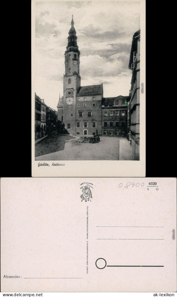 Ansichtskarte Görlitz Zgorzelec Altes Rathaus Mit Brunnen 1920 - Görlitz