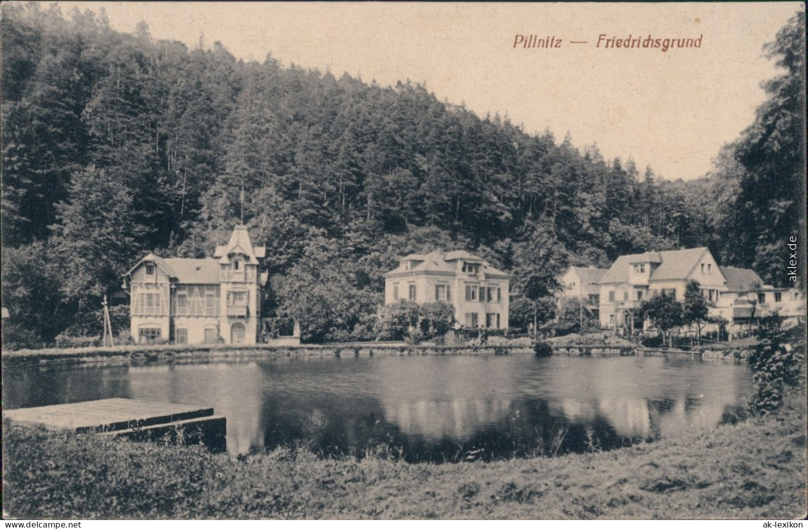 Ansichtskarte Pillnitz Friedrichsgrund 1912 - Pillnitz