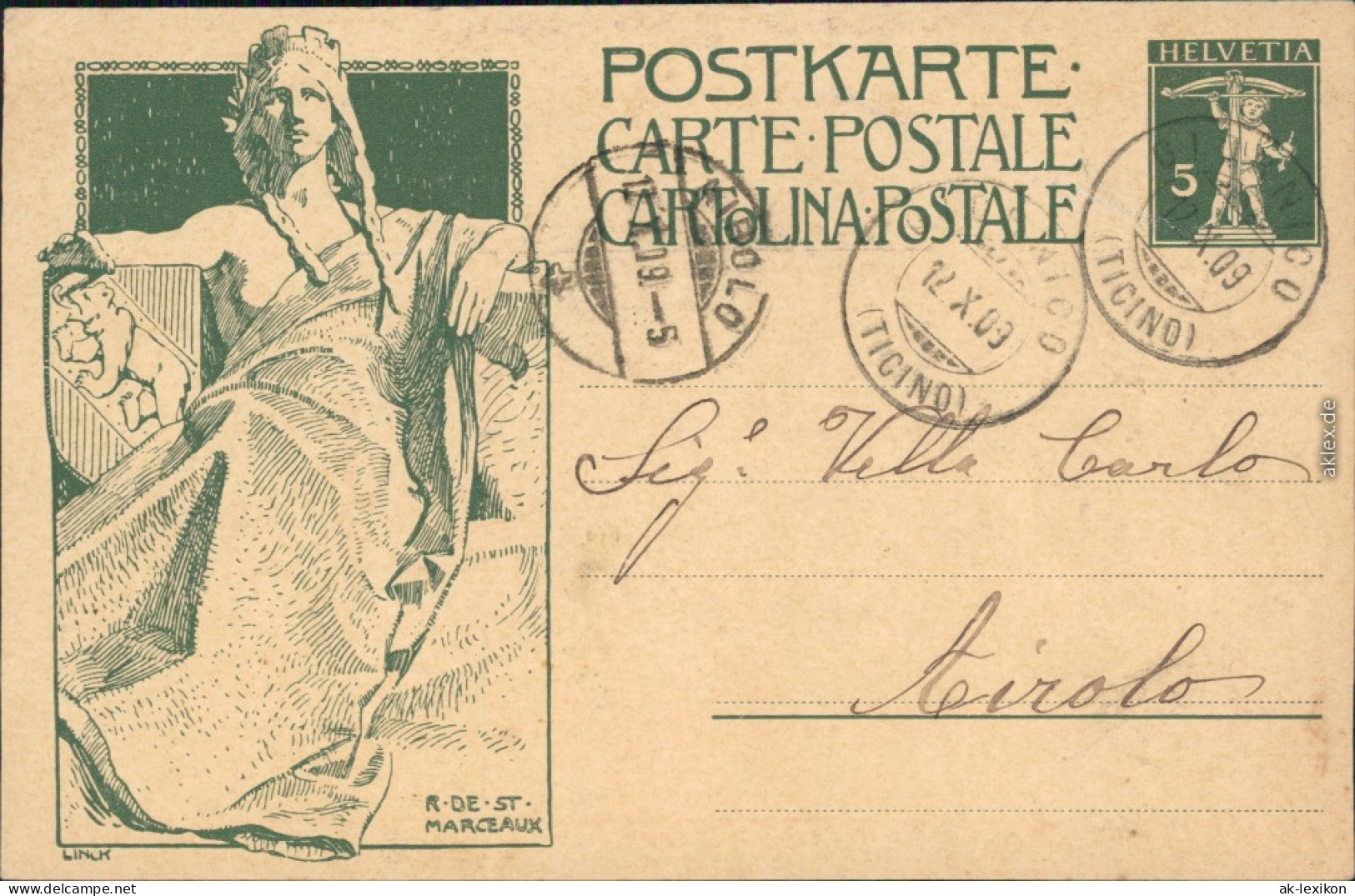 Ansichtskarte  Reklame &amp; Werbung - Allgemein Schweiz Suisse 1909 - Publicidad