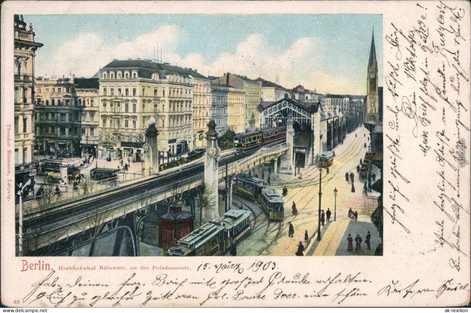 Schöneberg-Berlin Hochbahnhof - Bülowstraße - Potsdamerstrasse 1903  - Schöneberg
