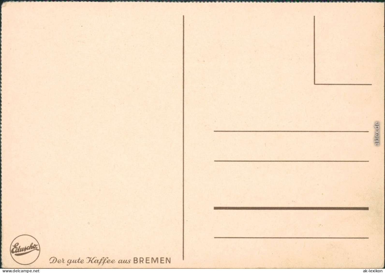 Ansichtskarte Bremen Schumacher Federzeichnung
 1920 - Bremen