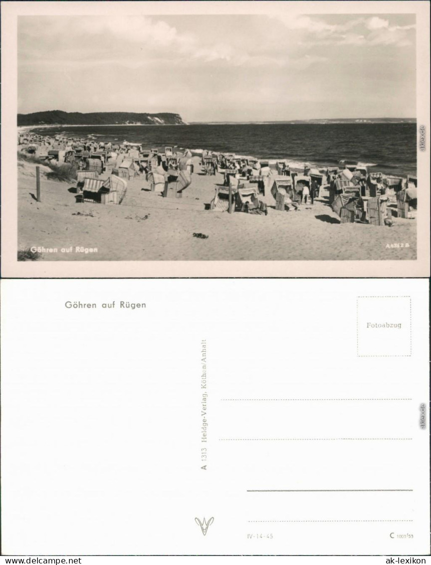 Ansichtskarte Göhren (Rügen) Strand 1953 - Göhren