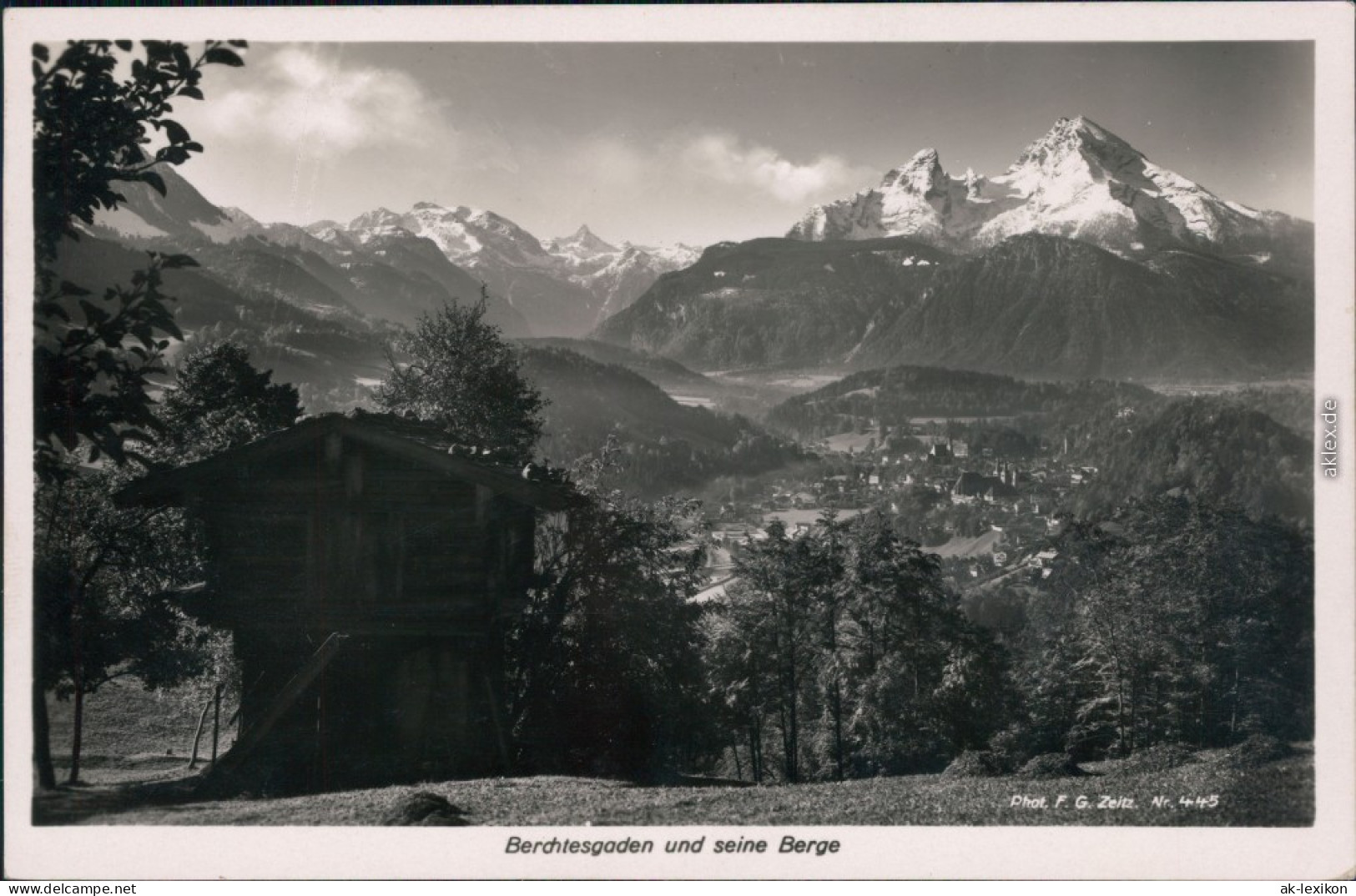 Ansichtskarte Berchtesgaden Watzmann, Panorama 1934 - Berchtesgaden