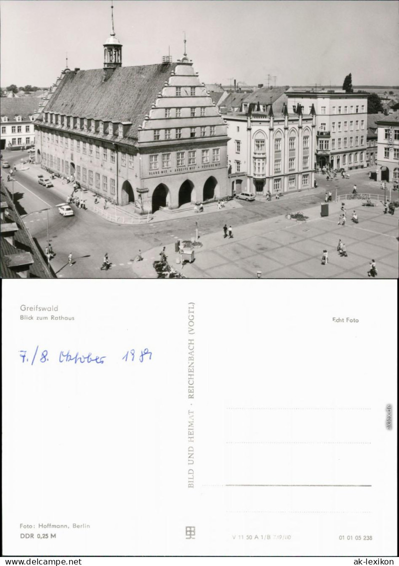 Ansichtskarte Greifswald Rathaus 1980 - Greifswald