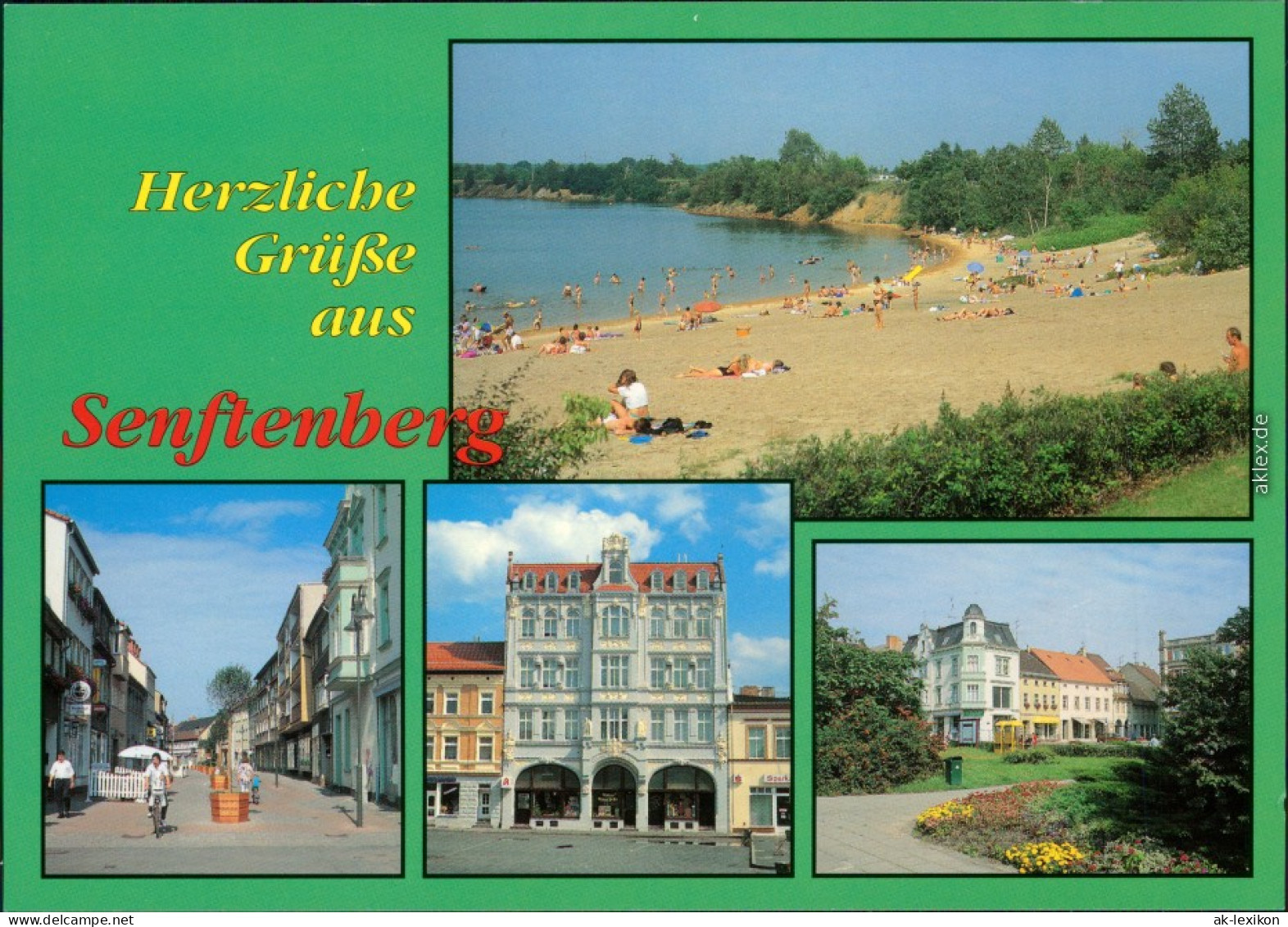 Senftenberg (Niederlausitz) Strand Am See Kreuzstraße Markt Park 1995 - Senftenberg