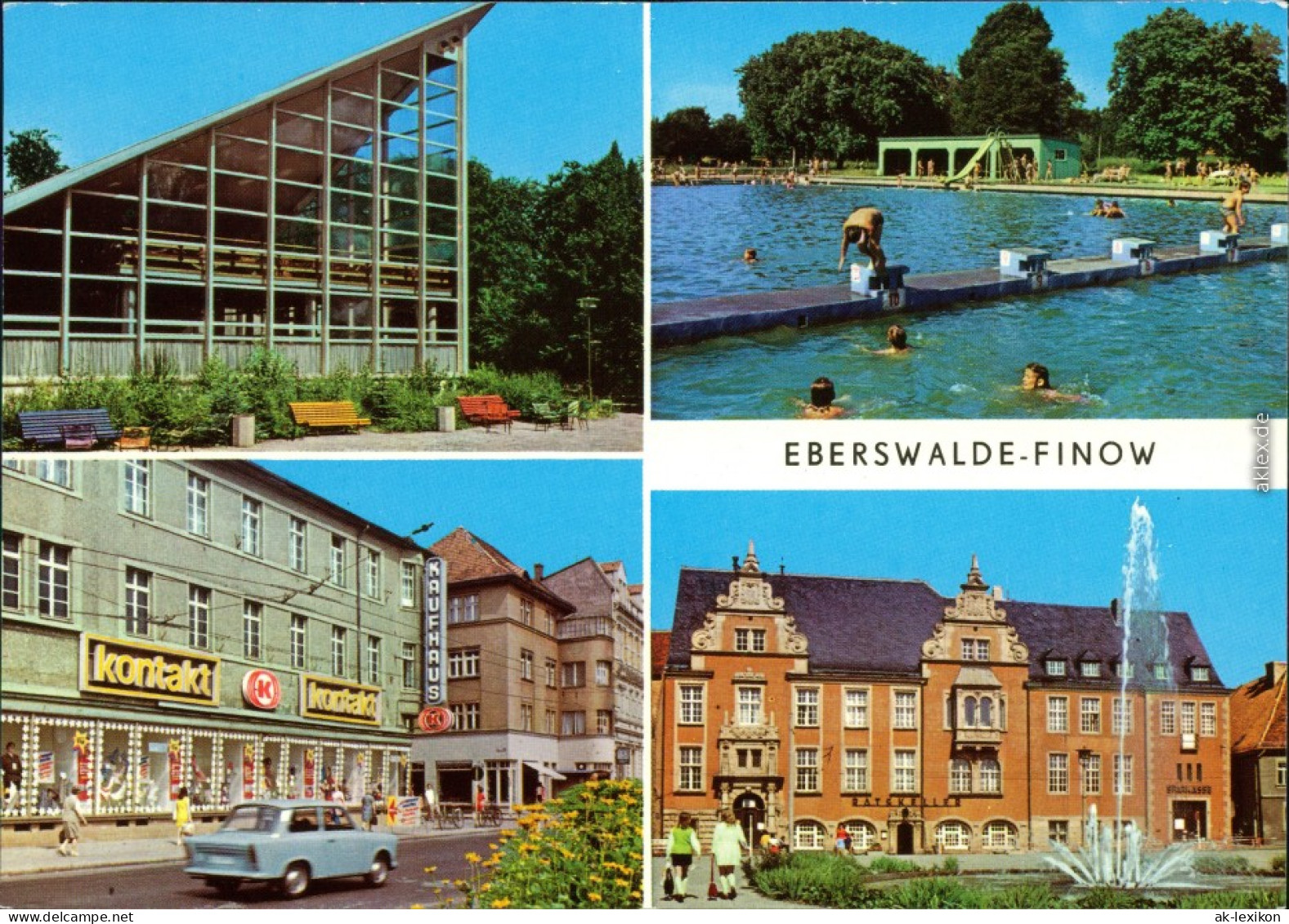 Finow Eberswalde Tierpark-Gaststätte Kaufhaus Platz Der Freundschaft 1979 - Eberswalde