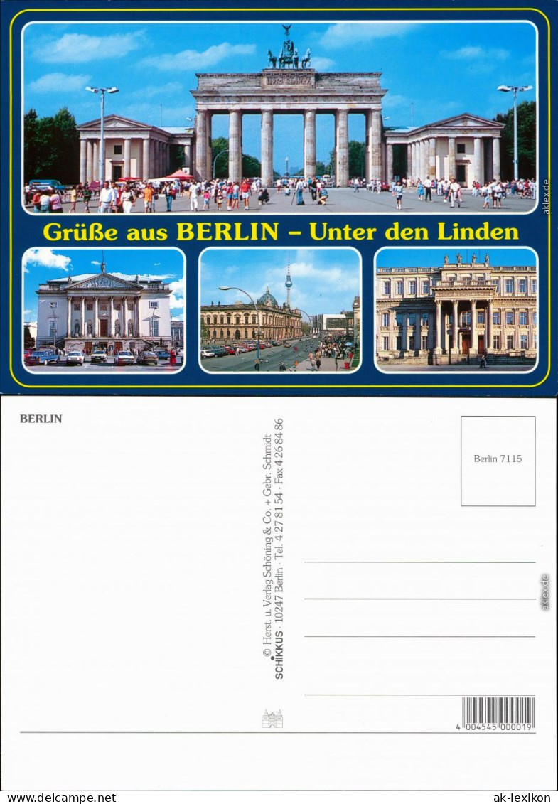 Ansichtskarte Mitte-Berlin Unter Den Linden 1995 - Mitte