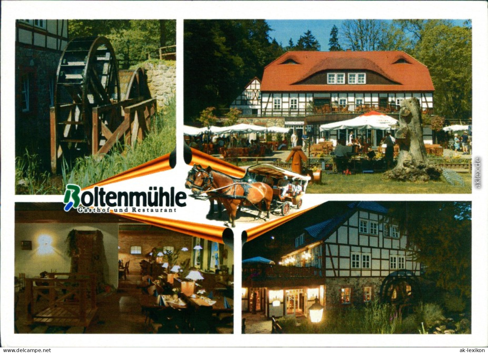 Ansichtskarte Boltenmühle-Neuruppin Kosum-Gaststätte "Boltenmühle" 2001 - Neuruppin